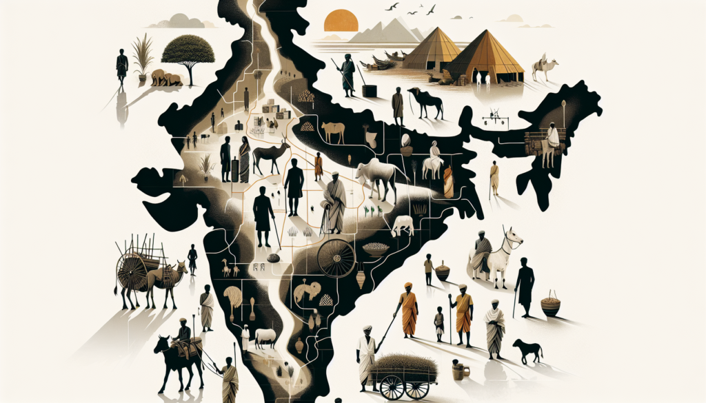 Hindu Vanjari Matrimony Service | हिंदू वंजारी वधू वर सूचक a map of india with people and animals